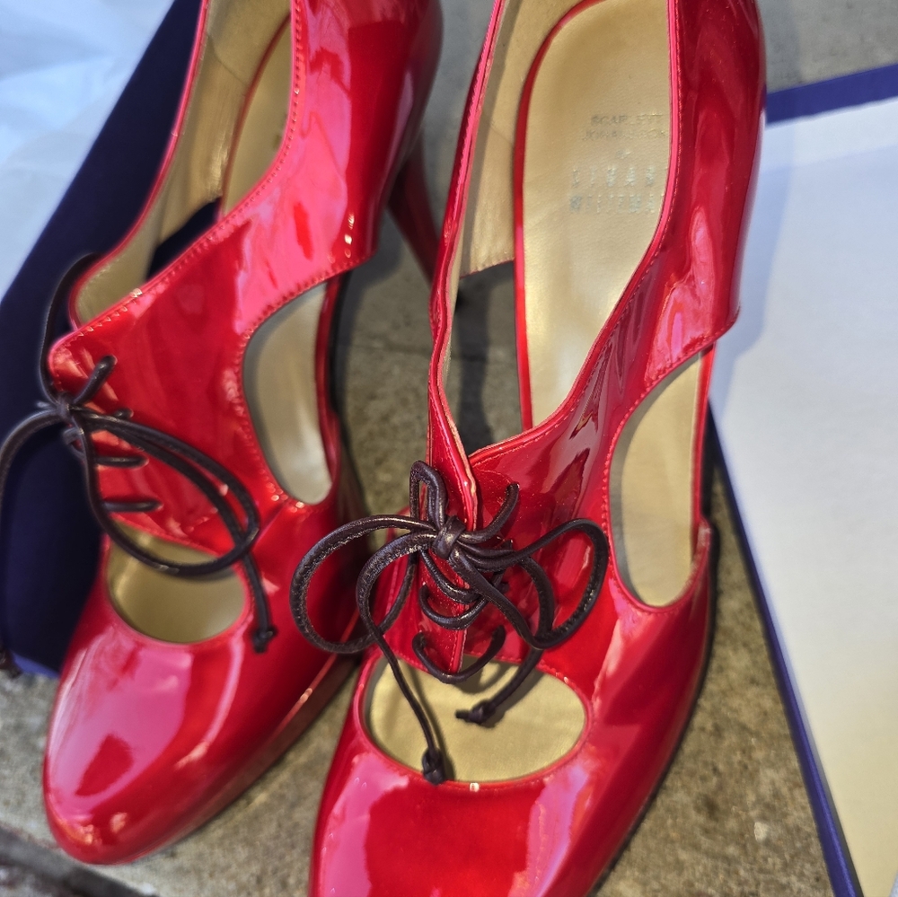 NEW Stuart Weitzman Kibitzes Heels - Picture 3 of 7